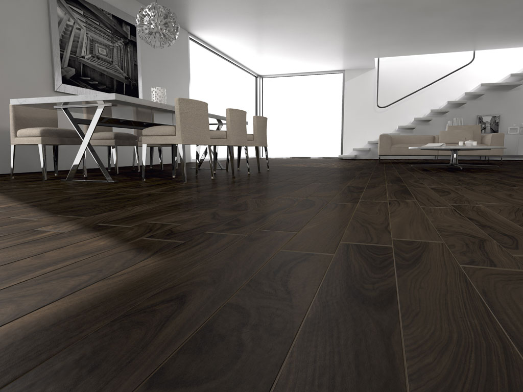Pavimenti finto parquet gres porcellanato effetto noce naturalia ...