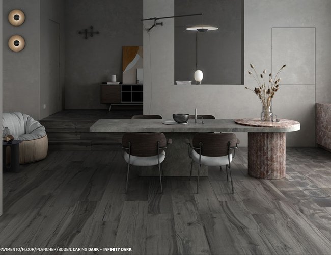 Braune Wand- und Bodenfliesen aus Feinsteinzeug | Ceramica Rondine