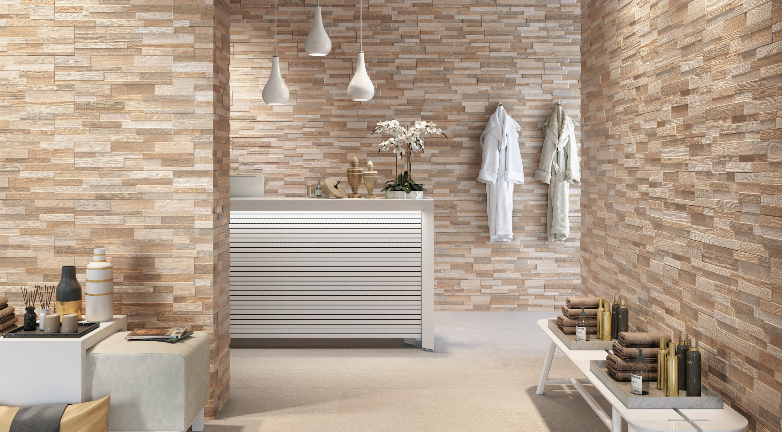 Rivestimenti effetto legno Wall Art Ceramica Rondine