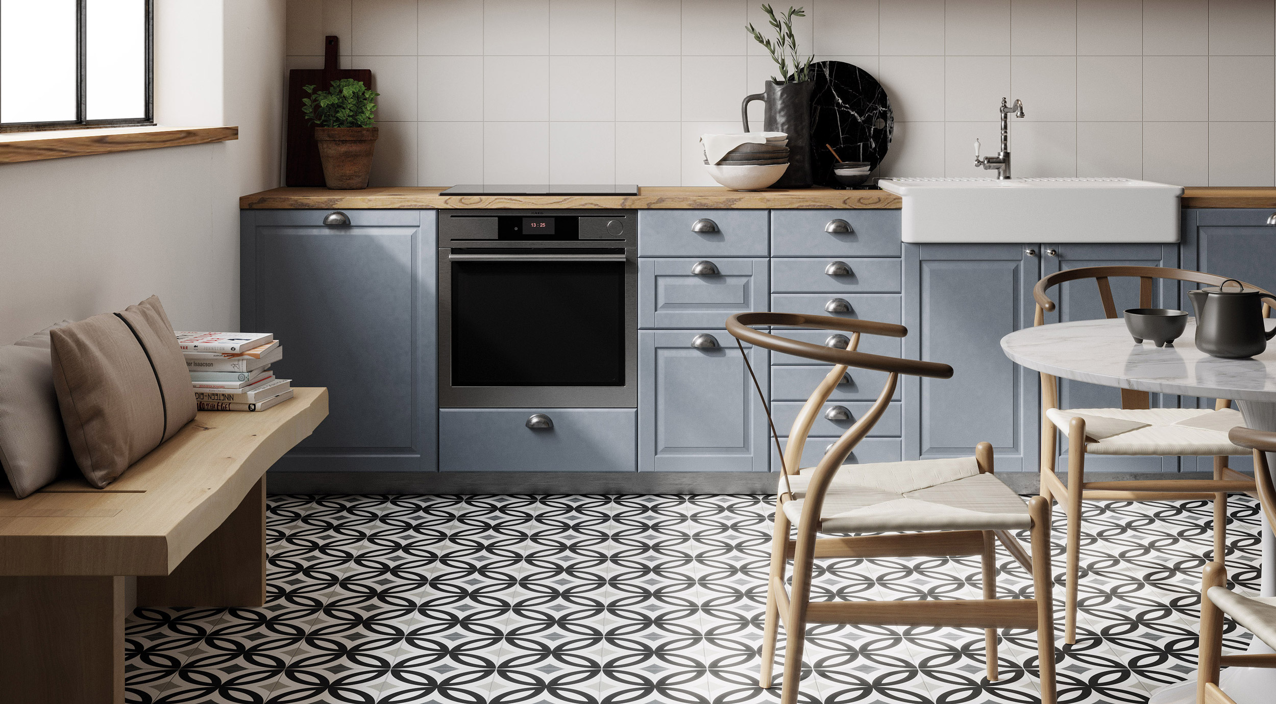 Pavimento E Rivestimento Effetto Cemento Swing Ceramica Rondine
