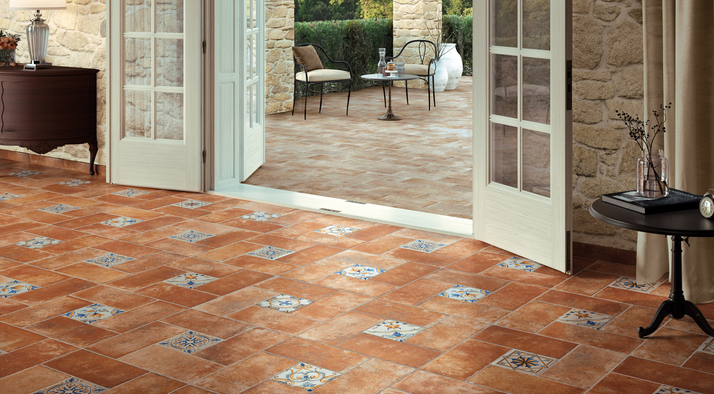 Carrelage rouge Tuscany by Ceramica Rondine