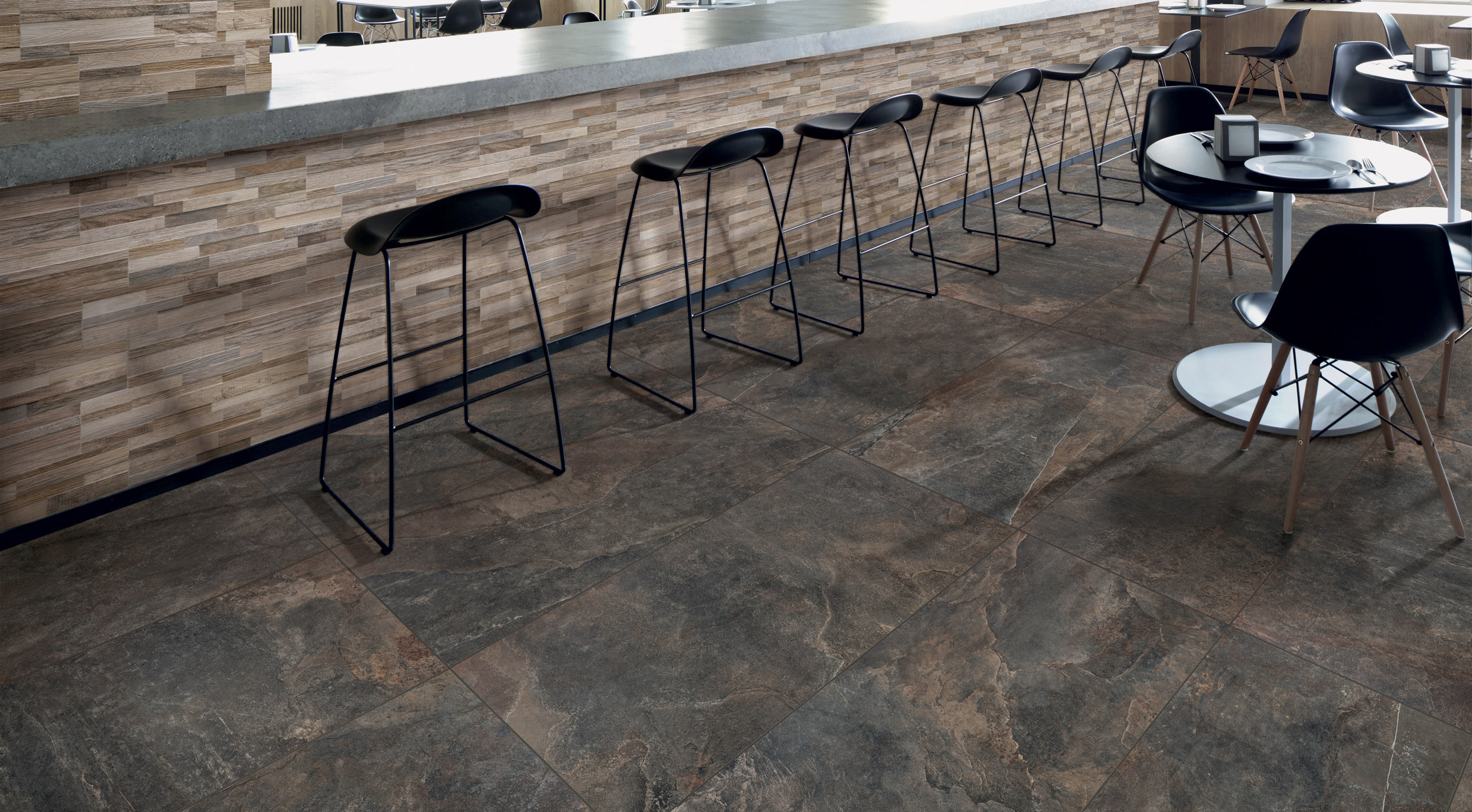 Fussboden Mit Steinoptik Ardesie Ceramica Rondine