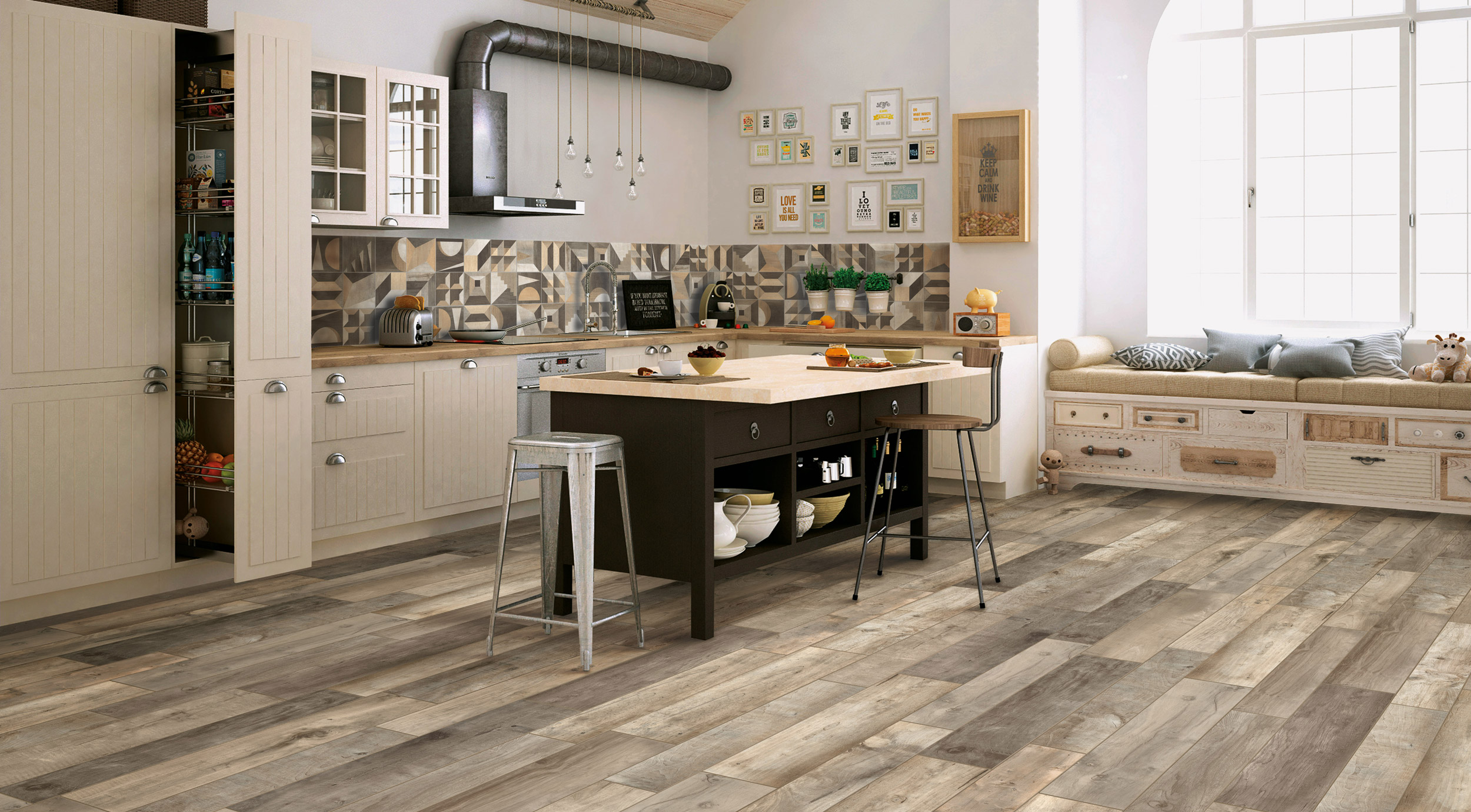 Piastrelle e pavimenti per cucina in ceramica e gres cucina ... Pavimenti per cucine moderne