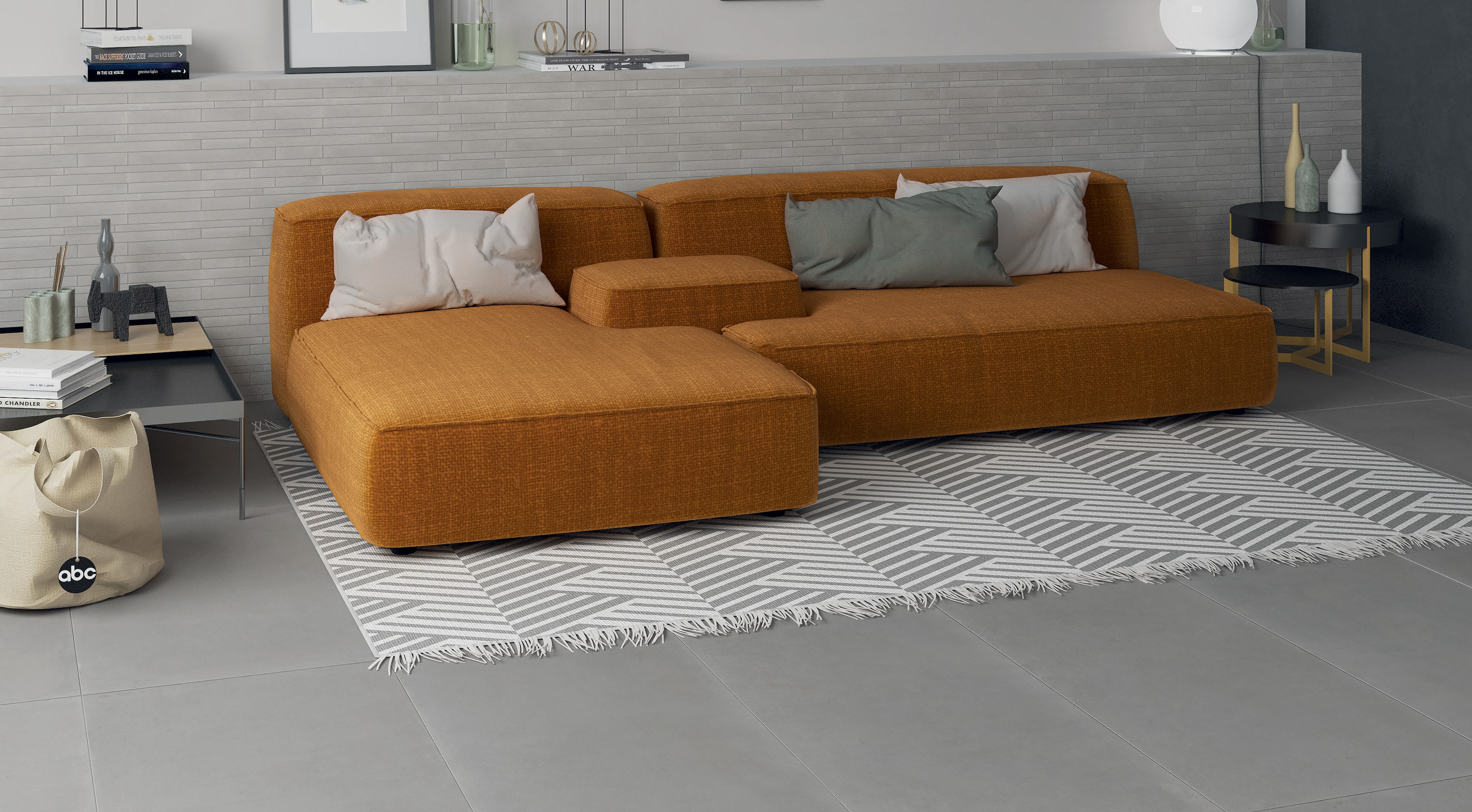 Tiles for the Living and Sleeping areas Concrete by Ceramica Rondine