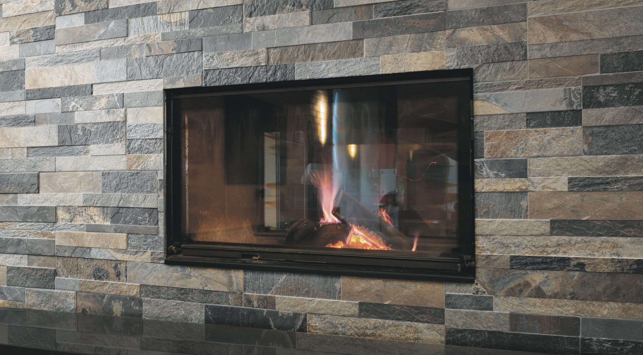 Stone Effect Porcelain Stoneware Wall Covering Cubics Ceramica