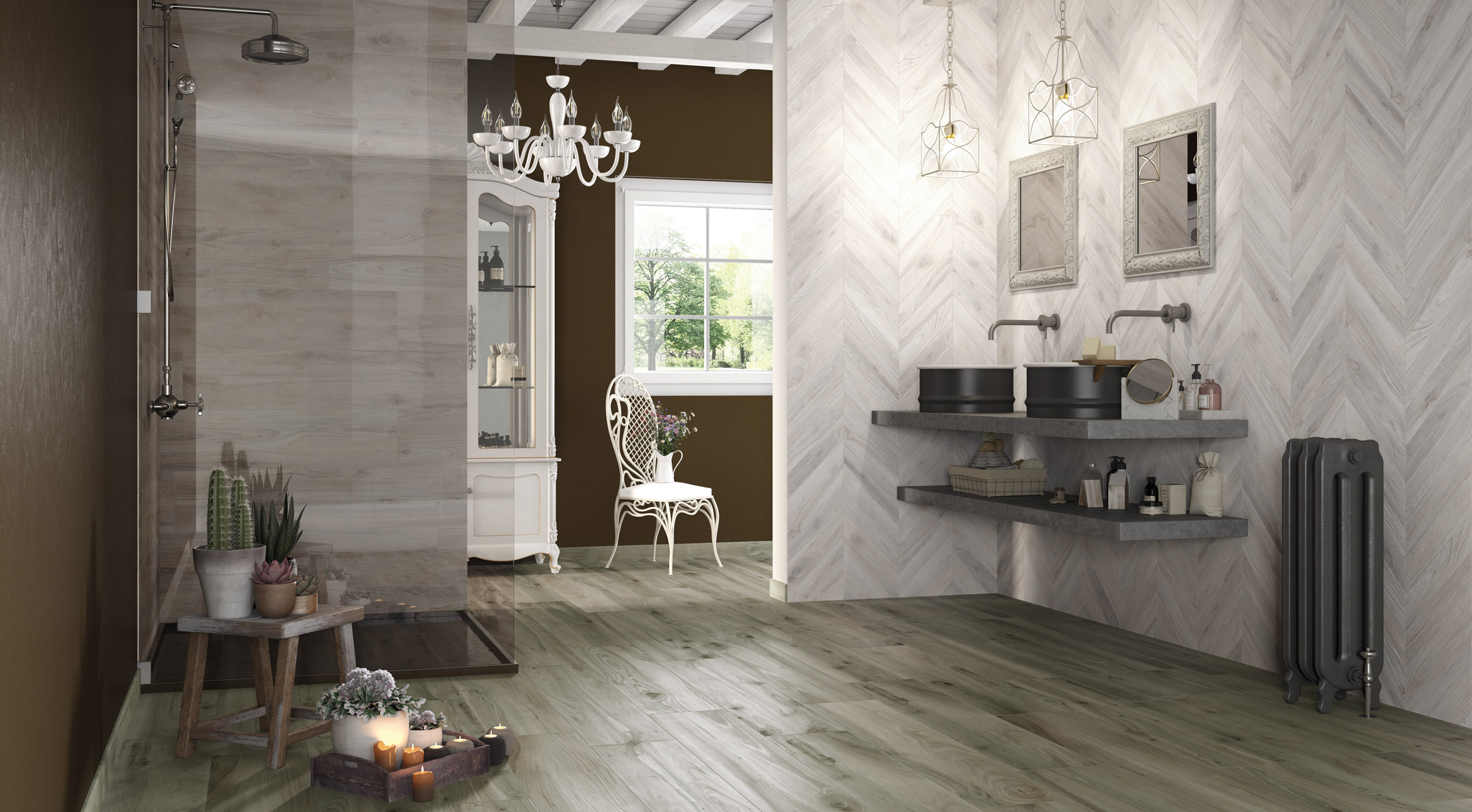 Green Tiles Woodie by Ceramica Rondine