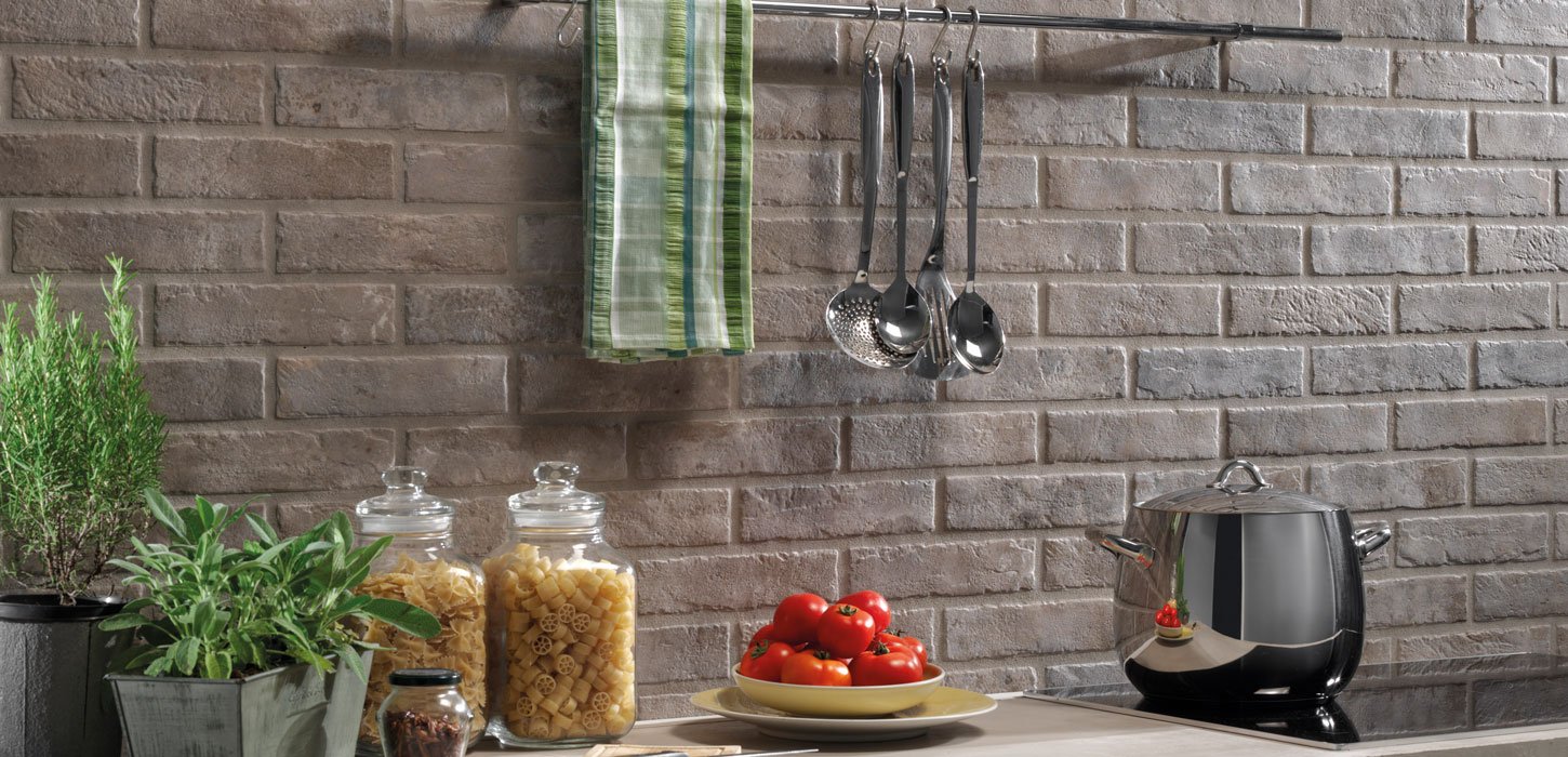 Brick effect porcelain stoneware of the Brick Generation Tribeca
