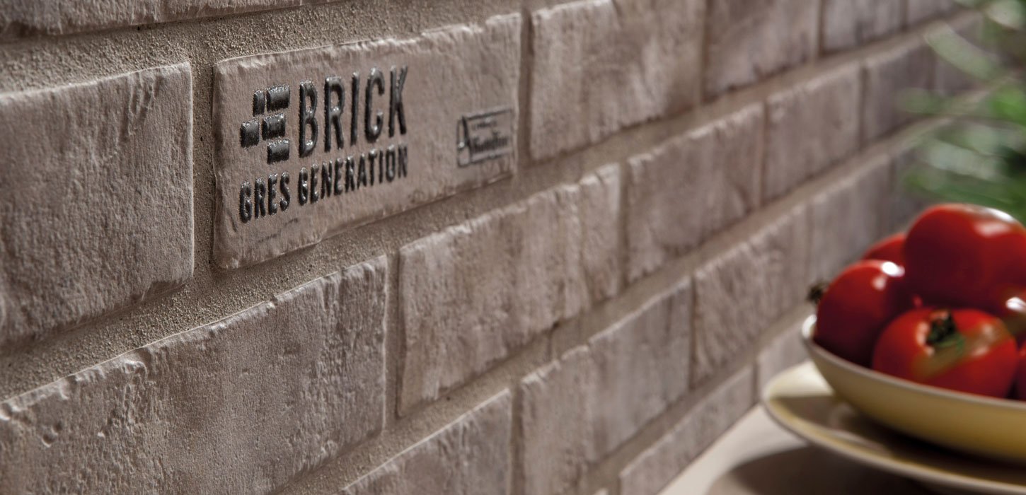 Brick effect porcelain stoneware of the Brick Generation Tribeca
