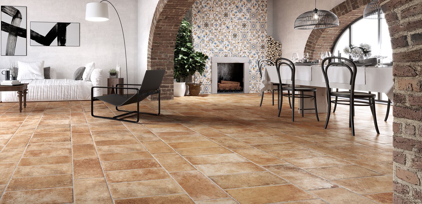 Pavimenti In Effetto Cotto Tuscany Ceramica Rondine