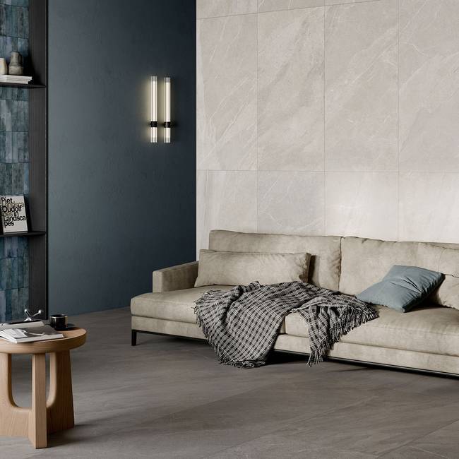 Stone effect porcelain stoneware