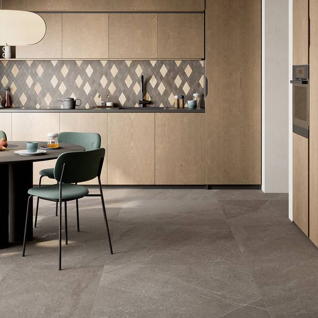 Stone effect porcelain stoneware