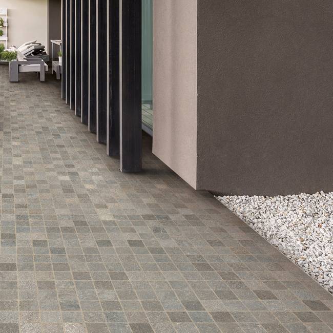 Stone effect outdoor porcelain stoneware