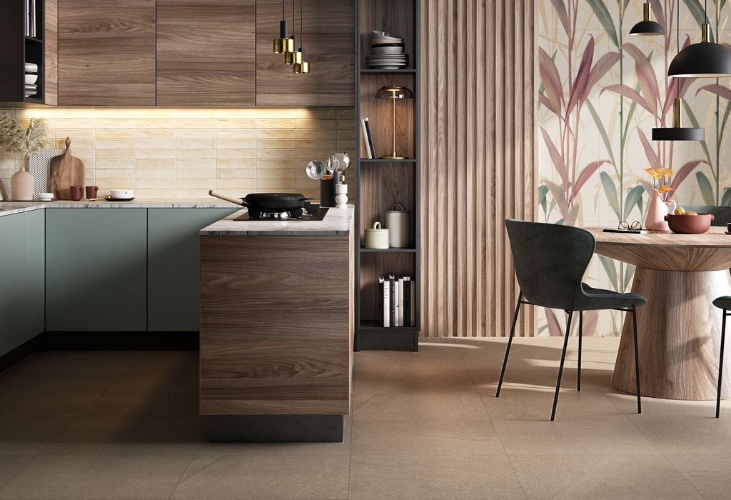 Stone effect floor and walls tiles Baltic by Ceramica Rondine