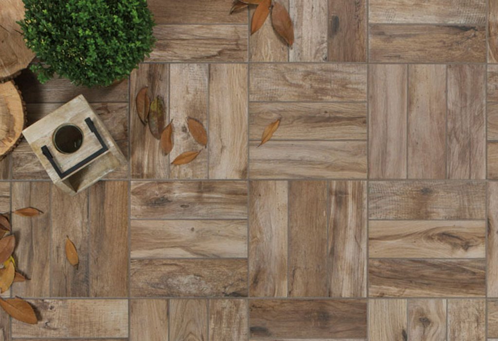 Wood effect flooring Decking by Ceramica Rondine