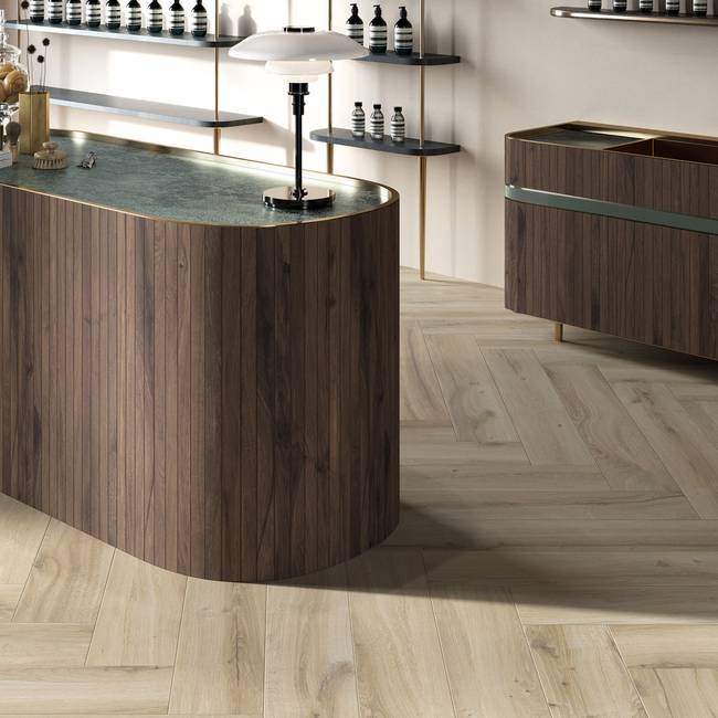 Wood effect tiles