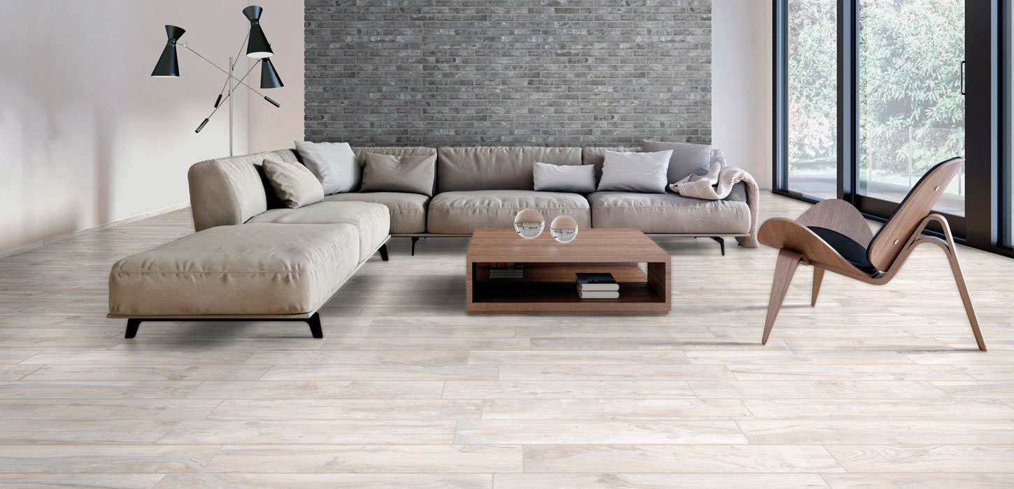 living Wood effect stoneware floor