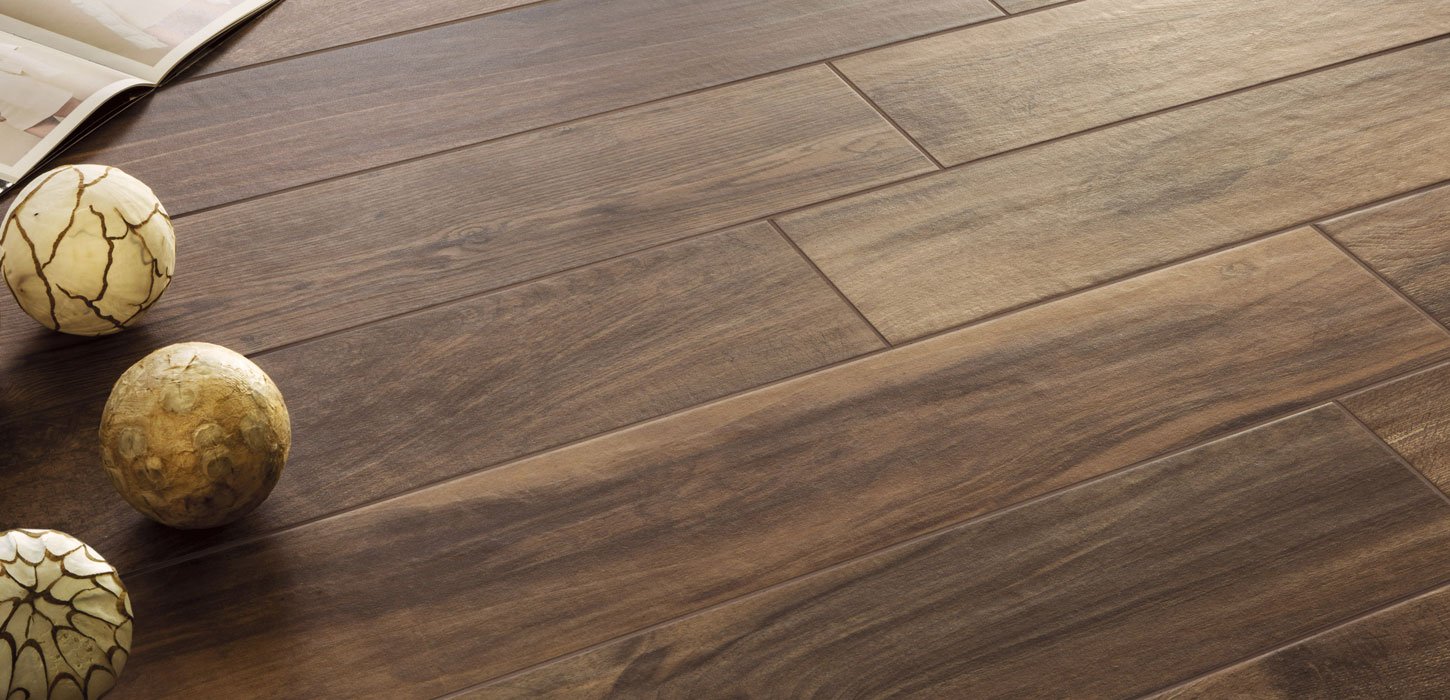 living Wood effect stoneware floor