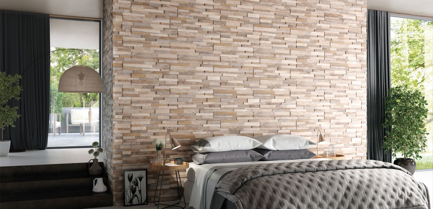 wall art wood effect tiles
