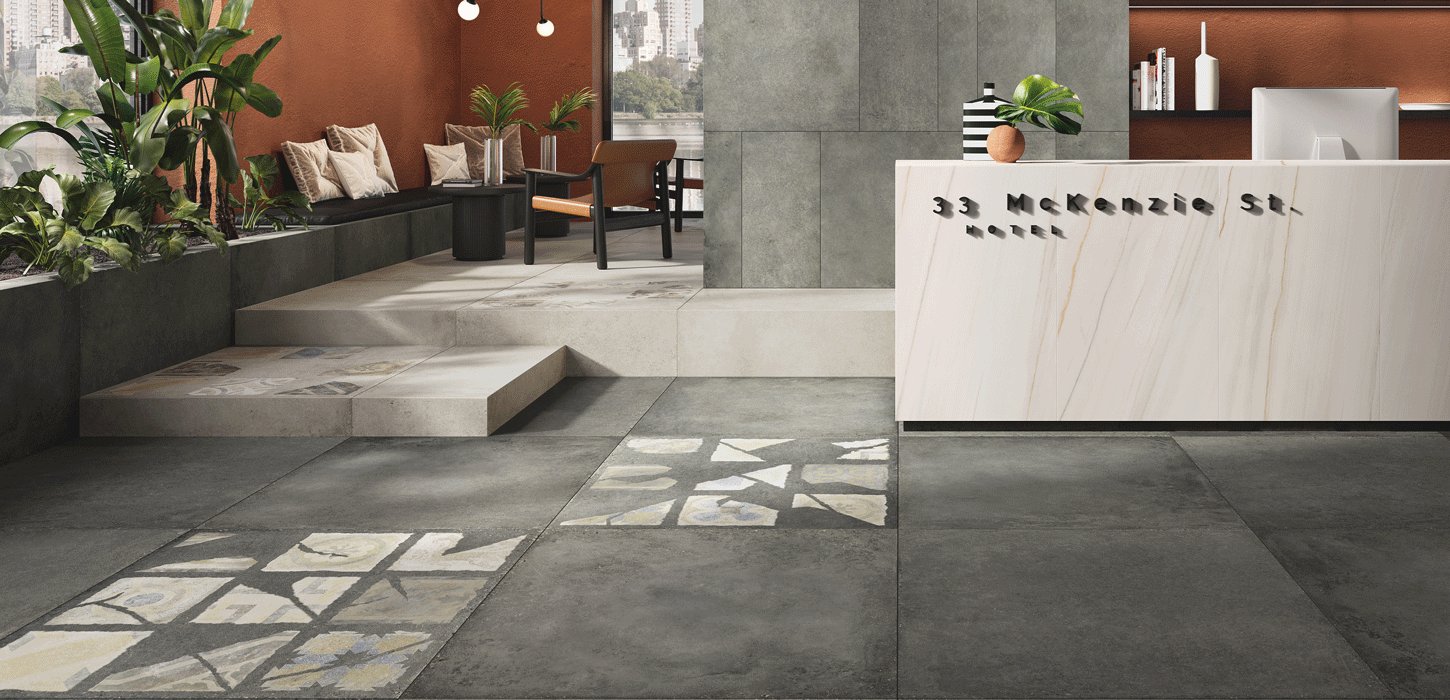 loft concrete effect stoneware tiles