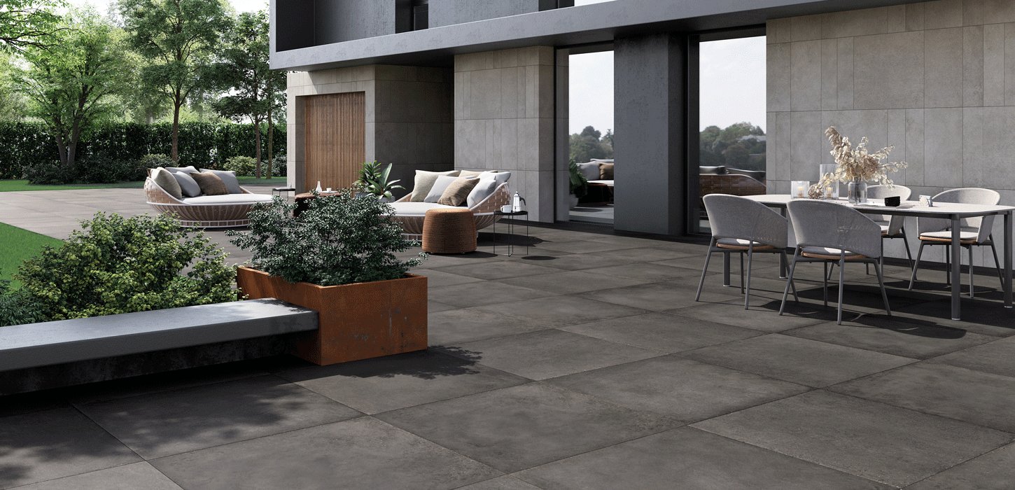 loft concrete effect stoneware tiles