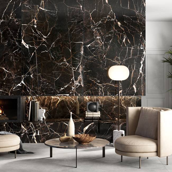 Marble effect tiles