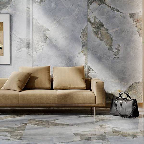 Pavimento per salotto in gres porcellanato blu: f…