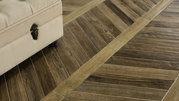 The beautifully traditional Chevron shape springs back to life thanks to Ceramica Rondine