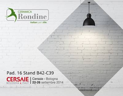 Ceramica Rondine auf dem Weg zur Cersaie 2014