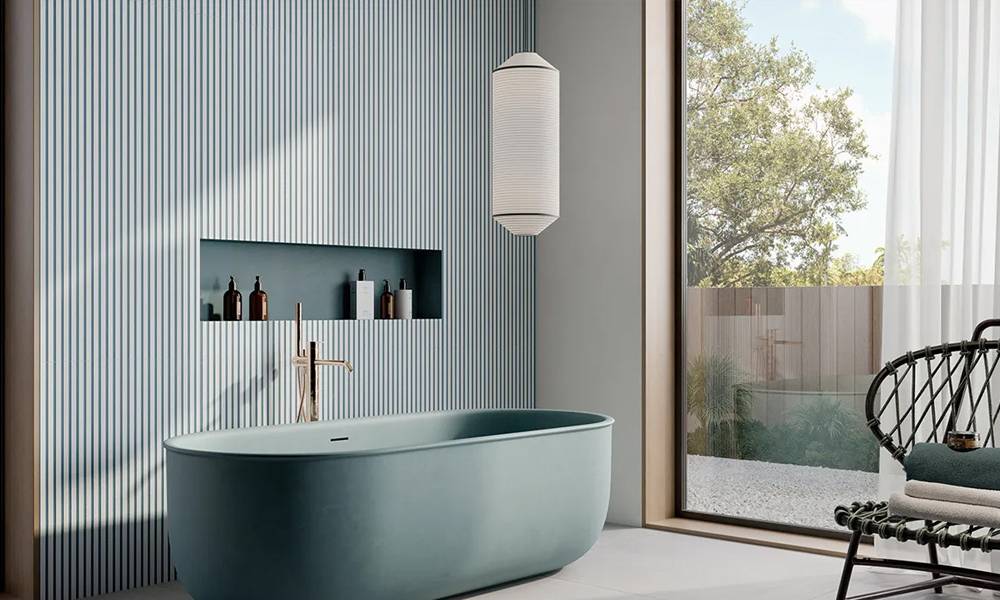 Ludo Nova 3D di Ceramica Rondine: il rivestimento bagno 3D dal design originale