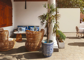 What characteristics must outdoor floors and walls have?
